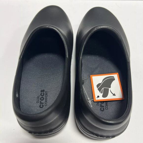 Crocs Women's Neria Pro II Slip Resistant Clog Black, Size 9 - Picture 4 of 6